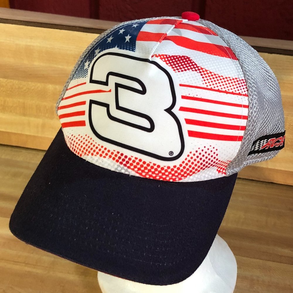 Dale Earnhardt #3 NASCAR USA Flag Hat